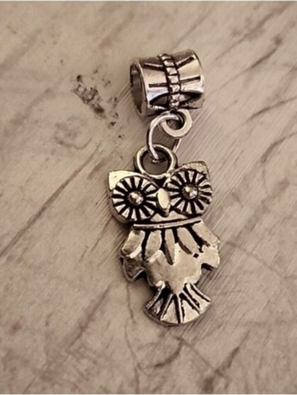 OWL  6 Charm for European Style Bracelets Fits Pandora Systems
